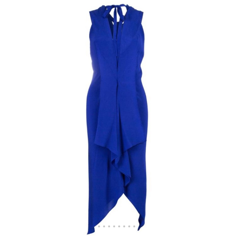 Diane Von Furstenberg Panos Cobalt Blue Silk Dress